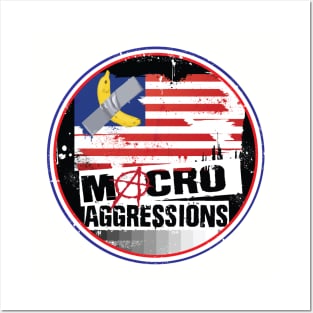 Macroaggressions Circle Logo Posters and Art